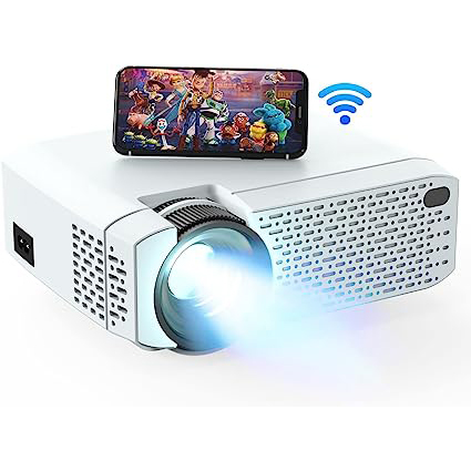 WiFi Projector, Mini Phone Projector [2022 New], 176 '' Display 55000 Hours LED Lamp, Video Wireless